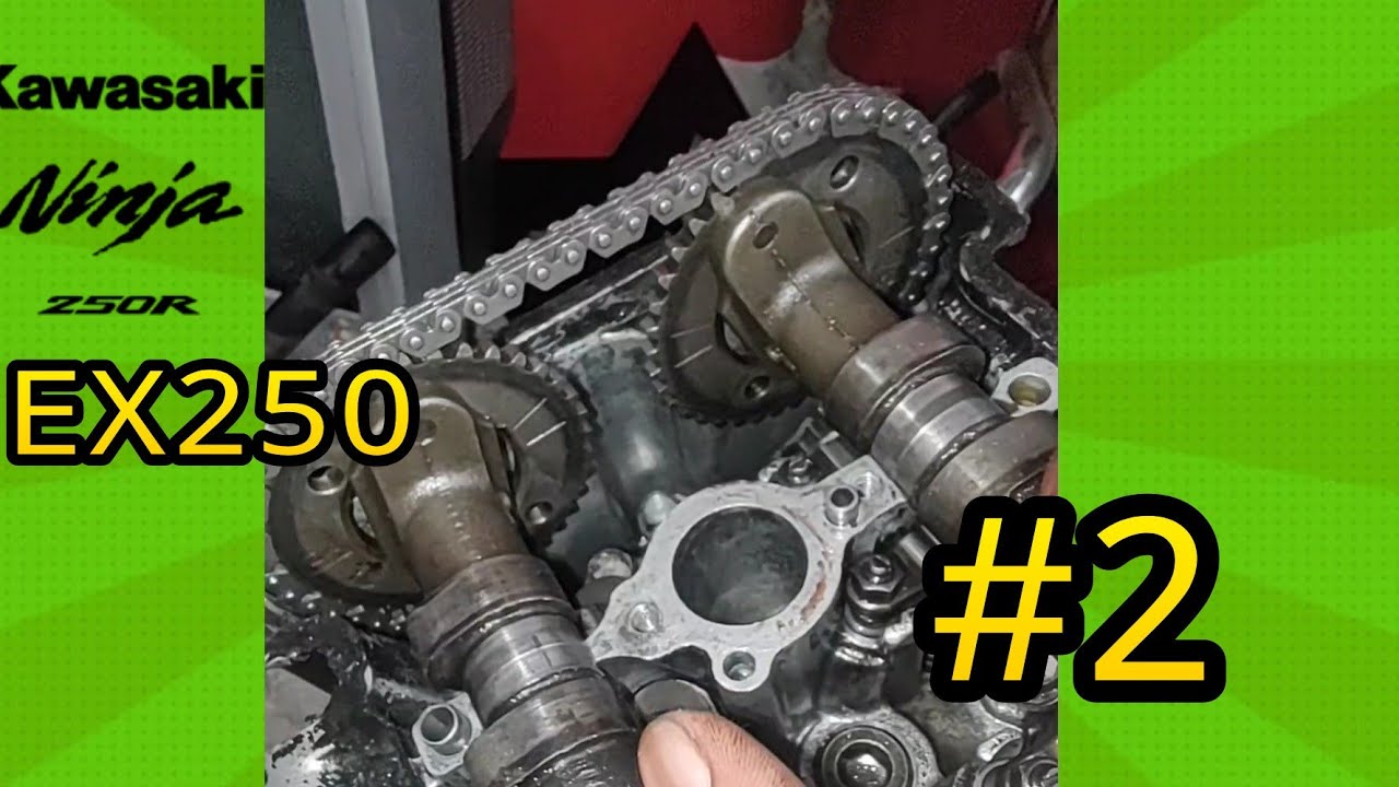 Armado de motor Kawasaki Ninja EX250 | Poner a Tiempo y Cilindros #2
