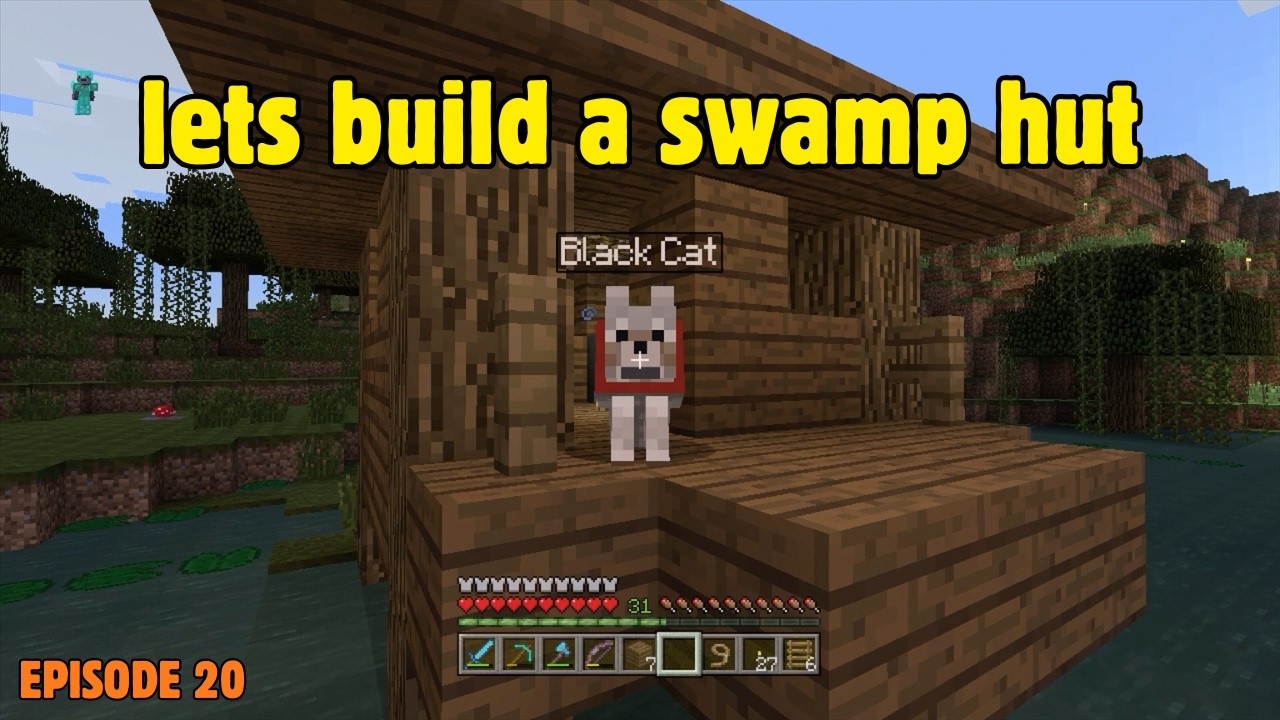 Minecraft Xbox 360 Let's Play - Idiot Tries to Build a Swamp Hut