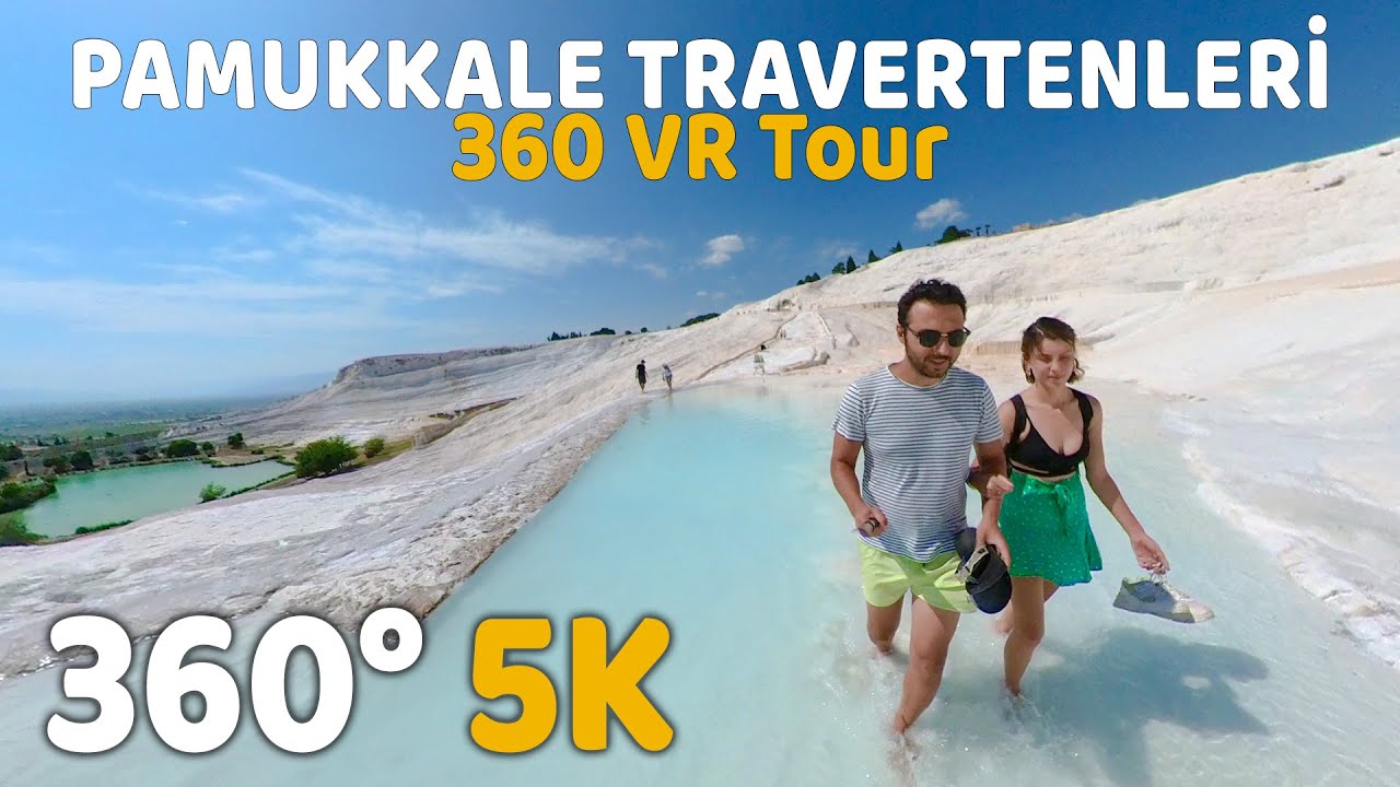 Травертины Памуккале 360 vr видео