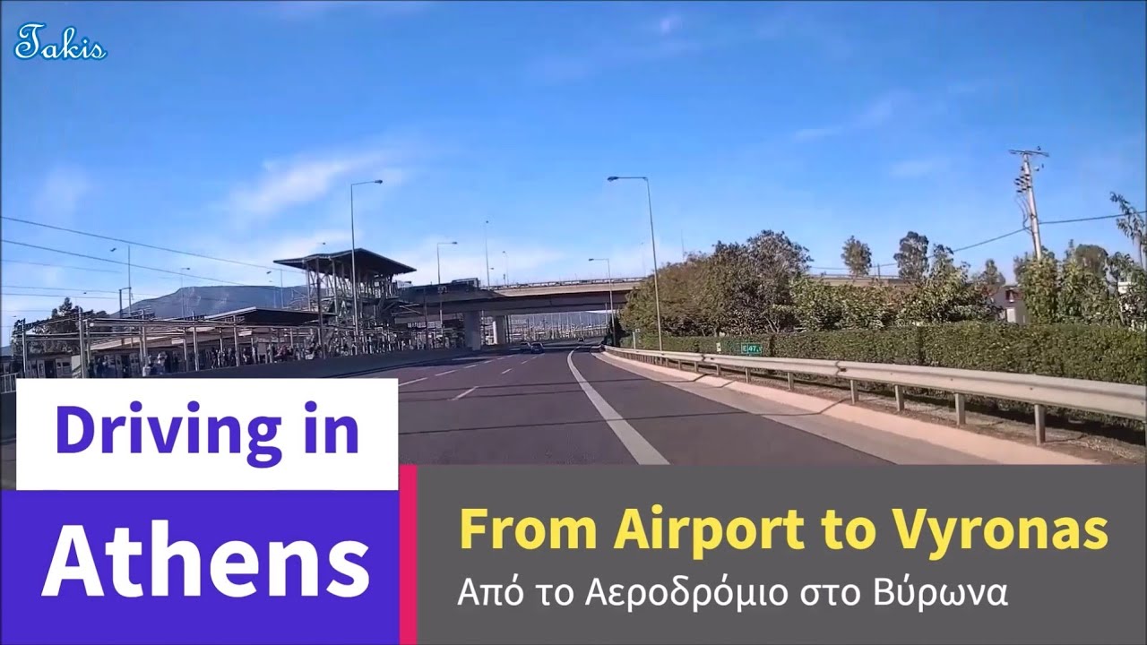 🚗 Driving in Athens 🛫 From Koropi to Vyronas