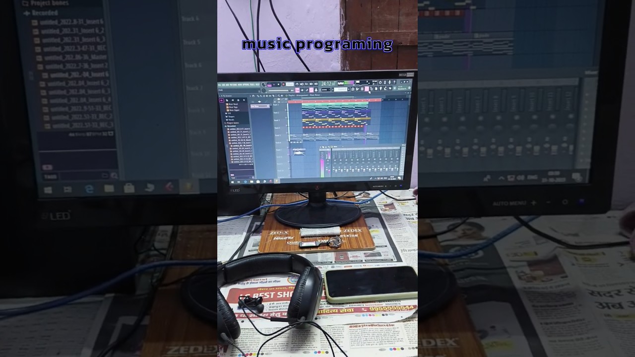 Home studio  setap music programing #musicprogram #homestudio #music #shortvideo #abhiroy #love