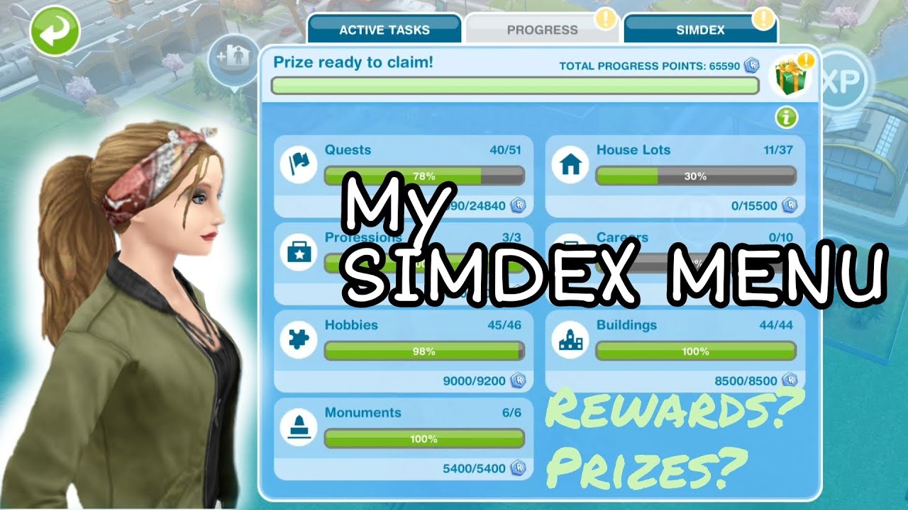 SIMDEX MENU Update | The Sims Freeplay | MJ's Crib