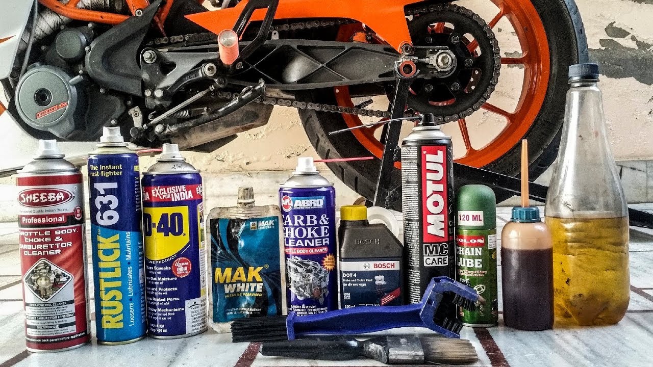 Technical Method for Chain Cleaning,Lubing & Adjusting In Motorcycle