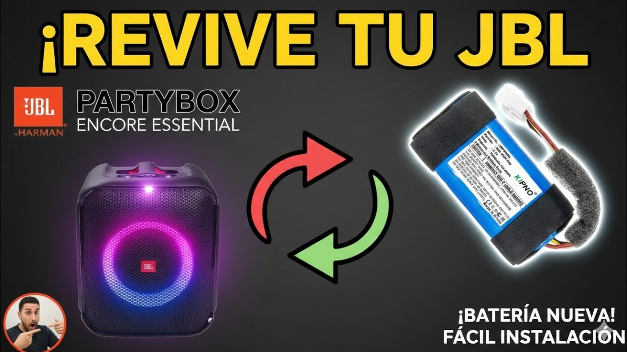 JBL PARTYBOX ENCORE ESSENTIAL| Cambió de BATERÍA 🔋 Dañada,  la NUEVA tiene más AUTONOMÍA 👌