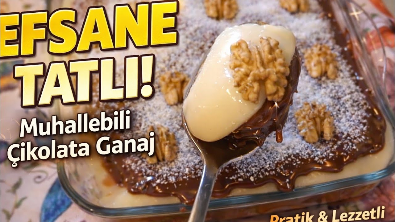 İftara Bu Tatlıyı Yapın Kaşık Kaşık Yediren Çikolatalı Muhallebili Tatlı 😍 