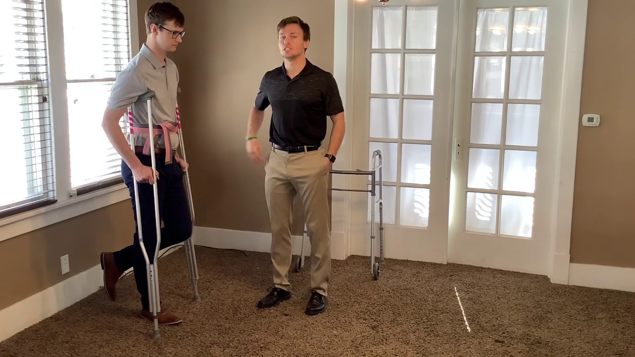 3 Point and 3 Point Modified Gait Pattern with Bilateral Crutches