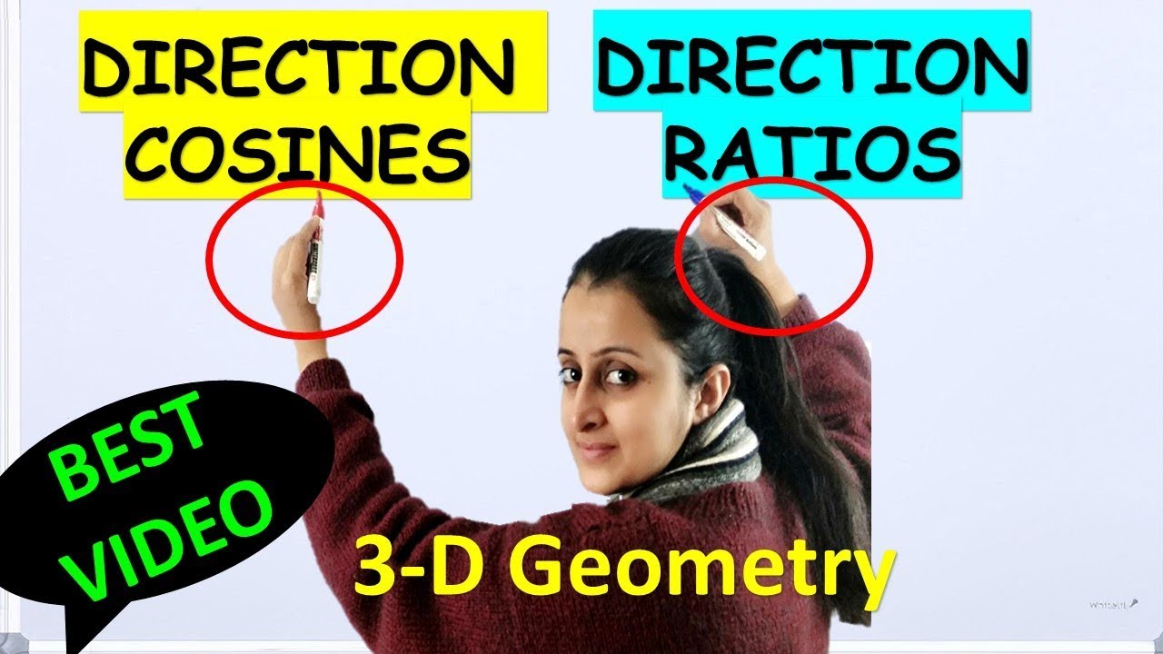 DIRECTION COSINES AND  DIRECTION RATIOS OF A VECTOR/LINE