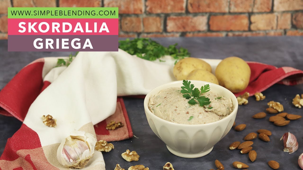 SKORDALIA GRIEGA | Receta griega saludable para el aperitivo | Crema de patata y ajo para untar