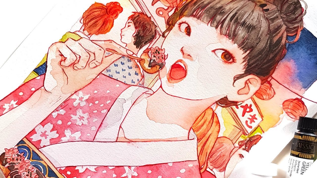 MATSURI - HUNGRY Watercolor series -
