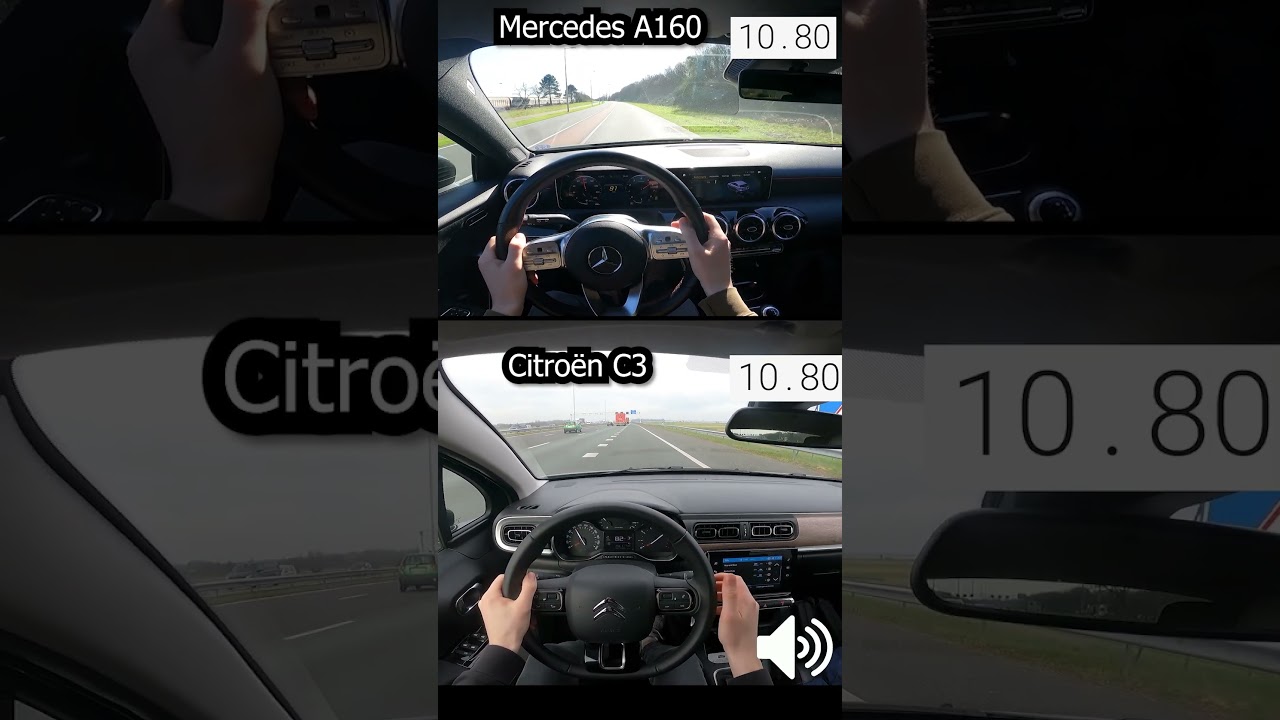 Mercedes A160 VS Citro&euml;n C3
