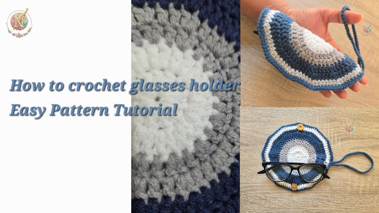 How to crochet glasses holder | Easy pattern tutorial | For beginners 