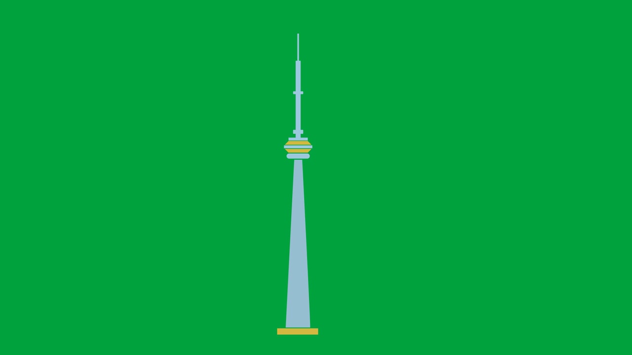 CN Tower Canada Green Screen