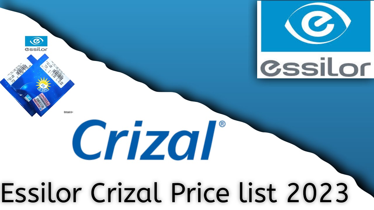 Crizal Lenses Price List 2023 || Essilor Price List 👓