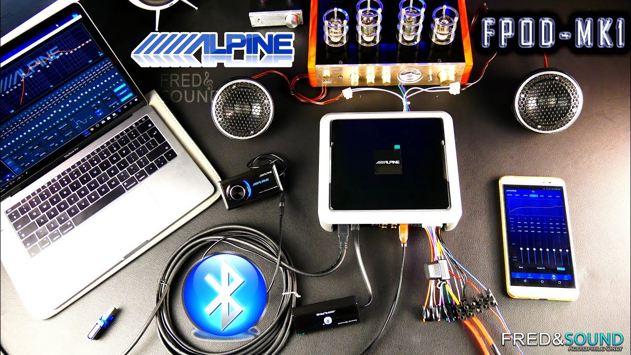 12Ch DSP APP-Bluetooth Music Streaming Alpine PXE-0850S vs SQ30 Fpod-MK1 - AMP Dyno 4K