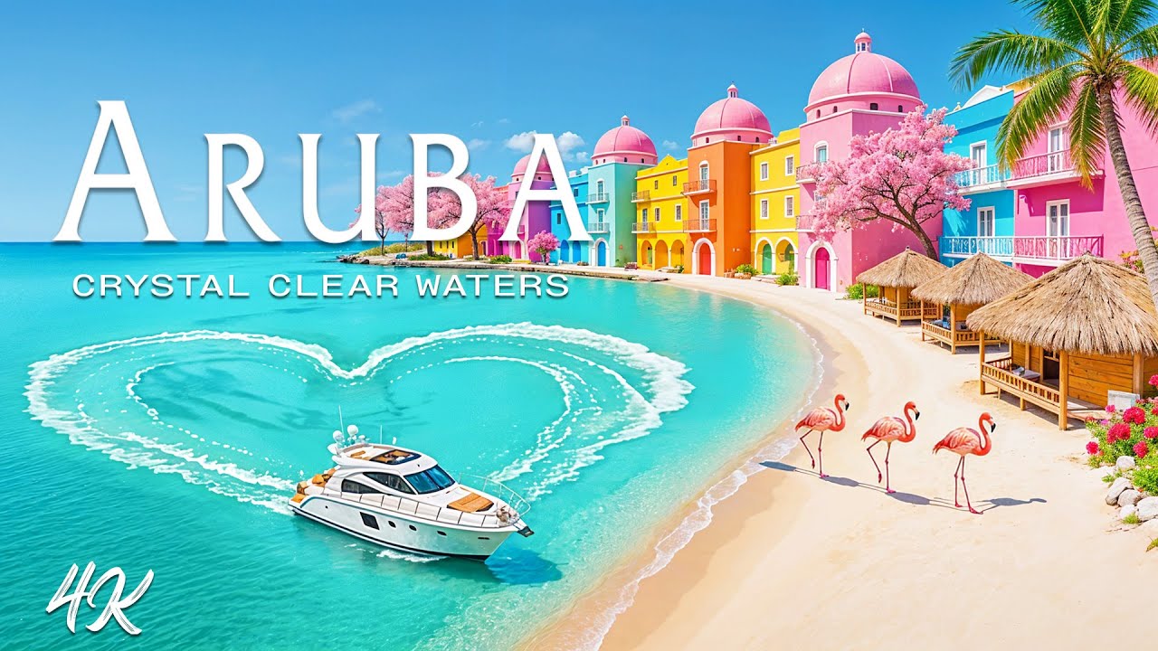 [4K] Aruba 2026 🇦🇼 Explore the Beauty of Aruba’s Desert & Beaches Aerial Views with Deep House Chill