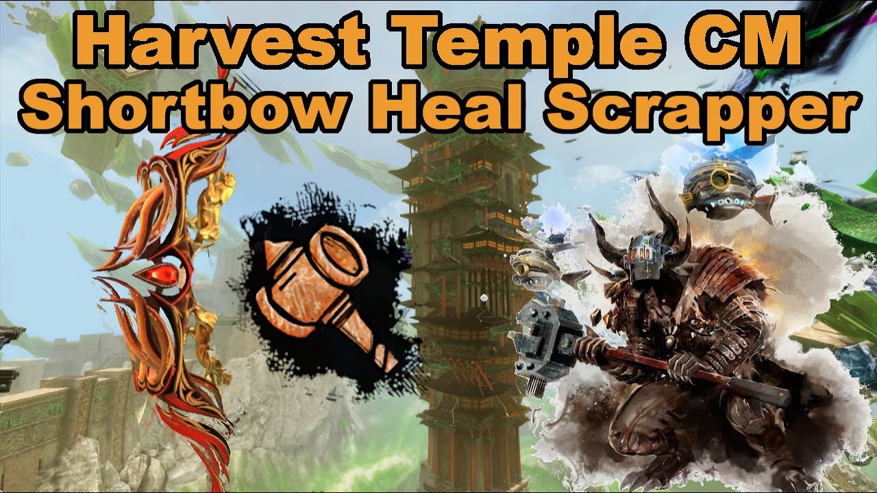 Harvest Temple CM | Shortbow Heal Quick Scrapper PoV