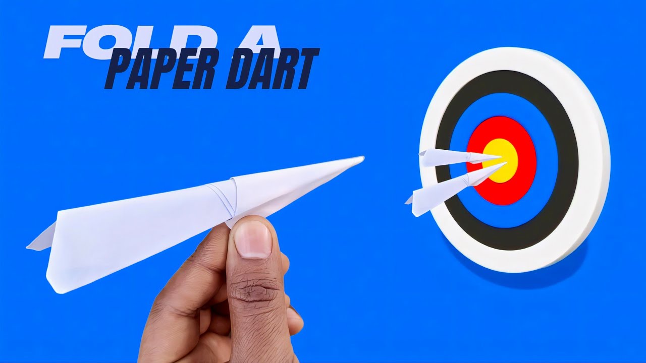 How To Make Sticky Note Dart Easy - Origami Paper Dart Tutorial