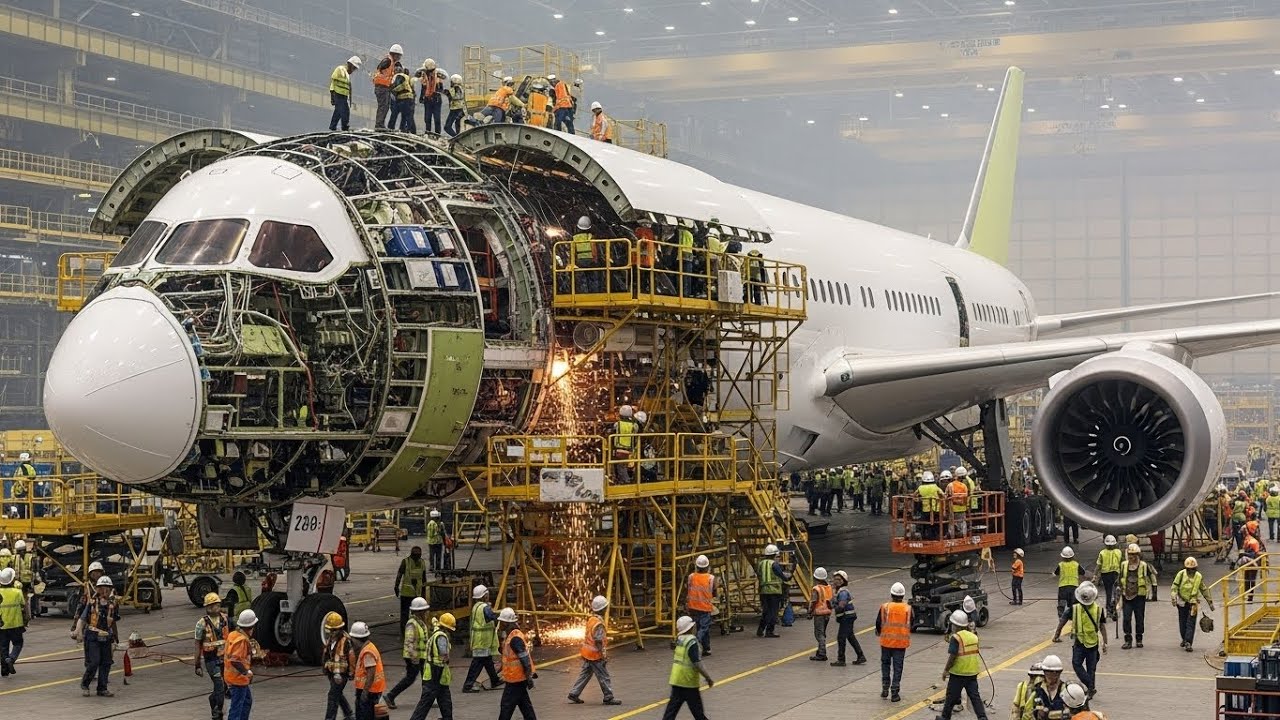 How Boeing Builds a $250 Million 787 Dreamliner From Scratch #Boeing787 #Dreamliner #HowItsMade