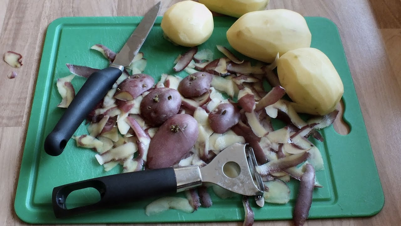 How to grow potatoes from potato peelings trial.