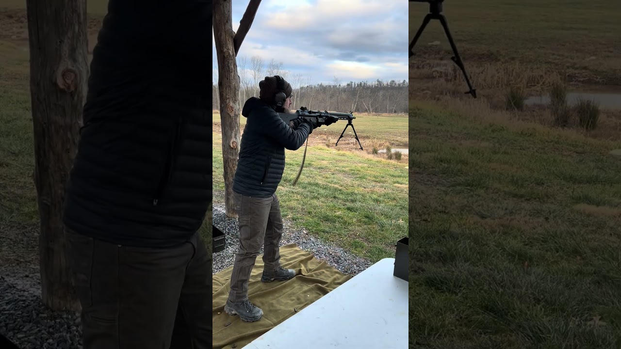 H&K 23e на стрельбище #ружья #50cal #военное #ружье #hk #23e #пулемет