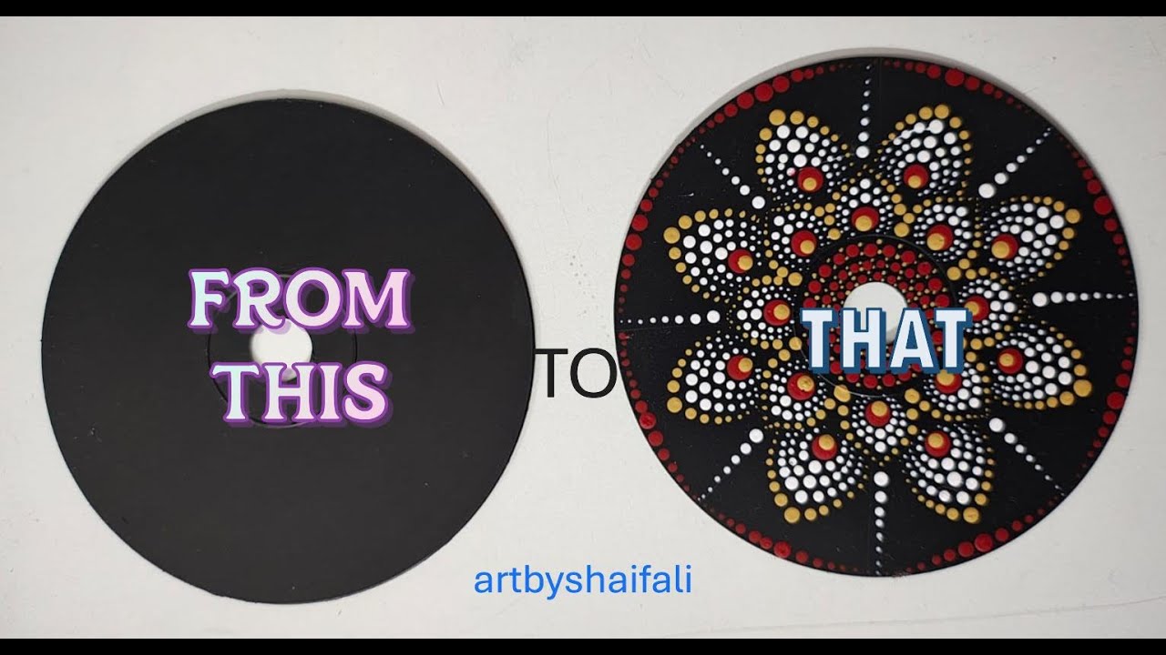 Recycle old CDs into beautiful art 