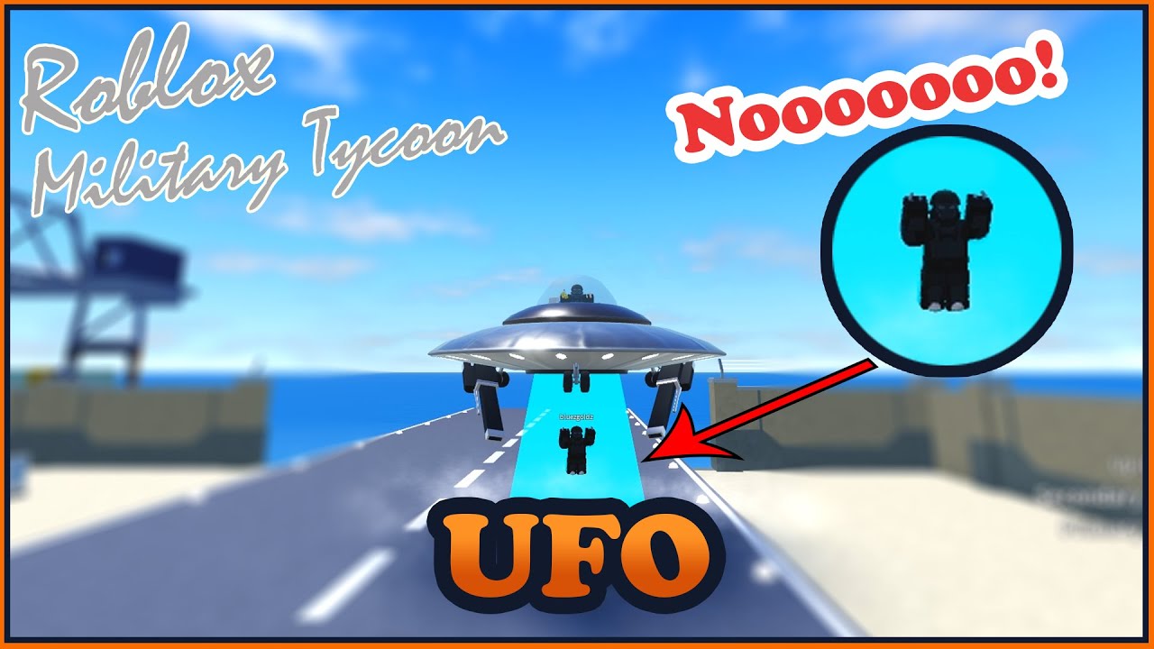 I CAN FINALLY ABDUCT PEOPLE WITH UFO IN MILITARY TYCOON ROBLOX!