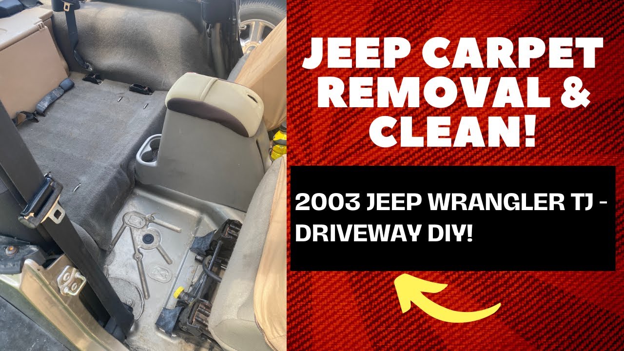 Jeep Wrangler TJ Carpet Removal - Driveway DIY!