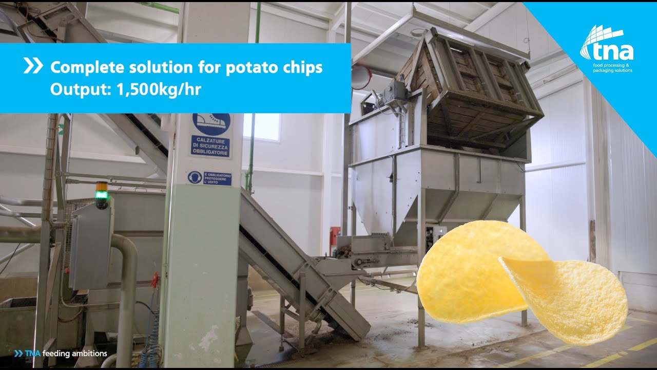TNA Complete Potato Chip Line at Preziosi Foods