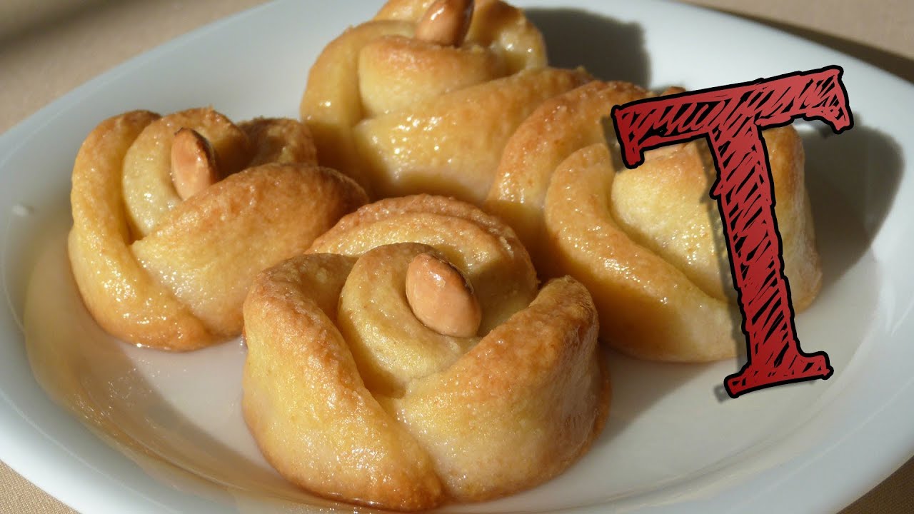 Rose Shaped Sweet Semolina Pastry | Turkish Rose Dessert with Syrup
