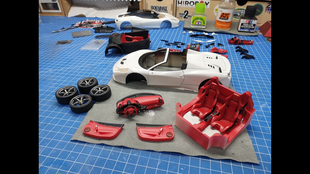 Ferrari 458 speciale white color 1/24 Alpha Model show