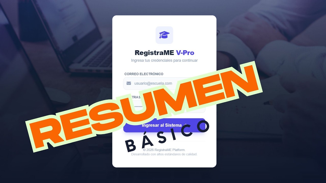 RegistraME V-Pro: El Sistema de Gestión Educativa Definitivo 🎓🚀
