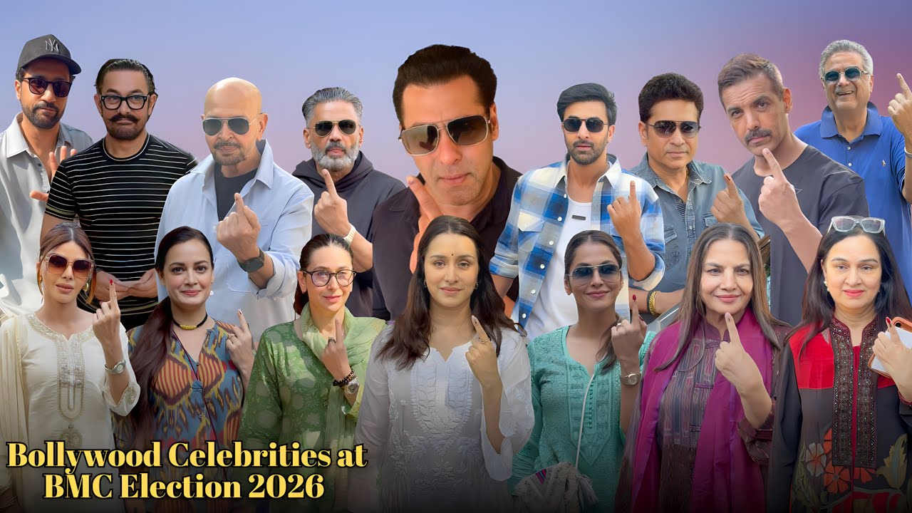Bollywood Celebrities at BMC Election 2026 | Salman Khan, Jhanvi Kapoor,Aamir Khan, Shraddha,