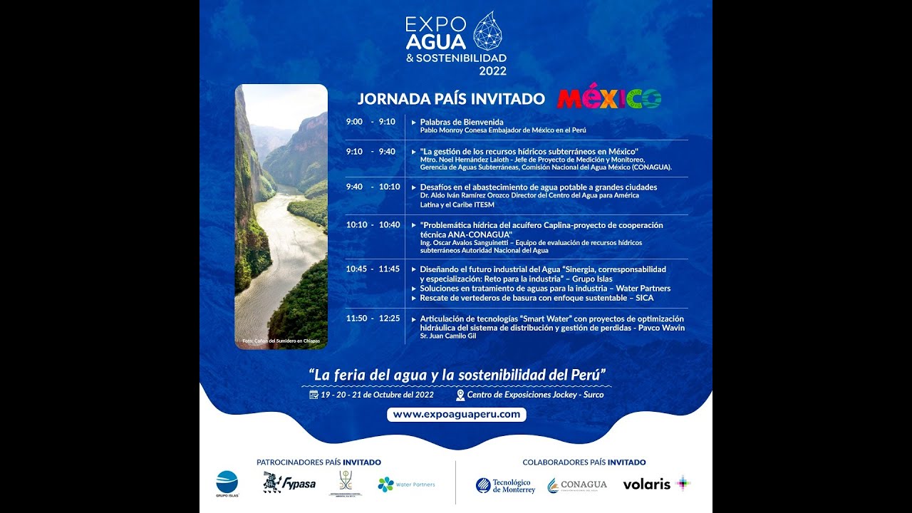 ExpoAguaySostenibilidad M&eacute;xico pa&iacute;s invitado de honor 2022