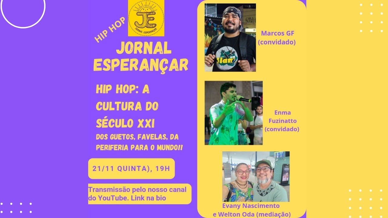 #Episódio2  HIP HOP E RESISTÊNCIA: O PODER DA CULTURA NAS PERIFERIAS, com MARCOS GF e ENMA FUZINATTO