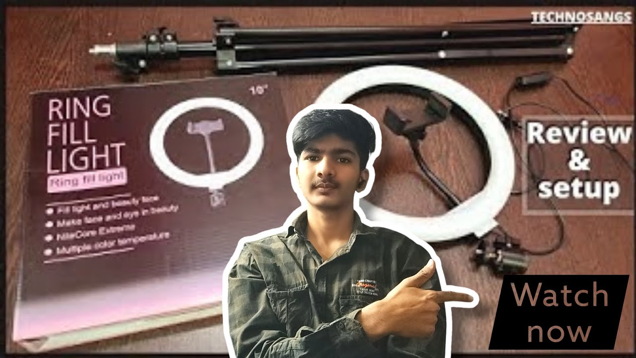 Ring fill light 26 Cm/10 inch review in Hindi|Ring light with stand under 1000|#rishabha2z 