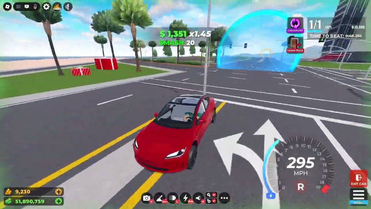 Drive World Roblox//Speed avenue 47.598 with a reverse coiler (1100 Restriction)