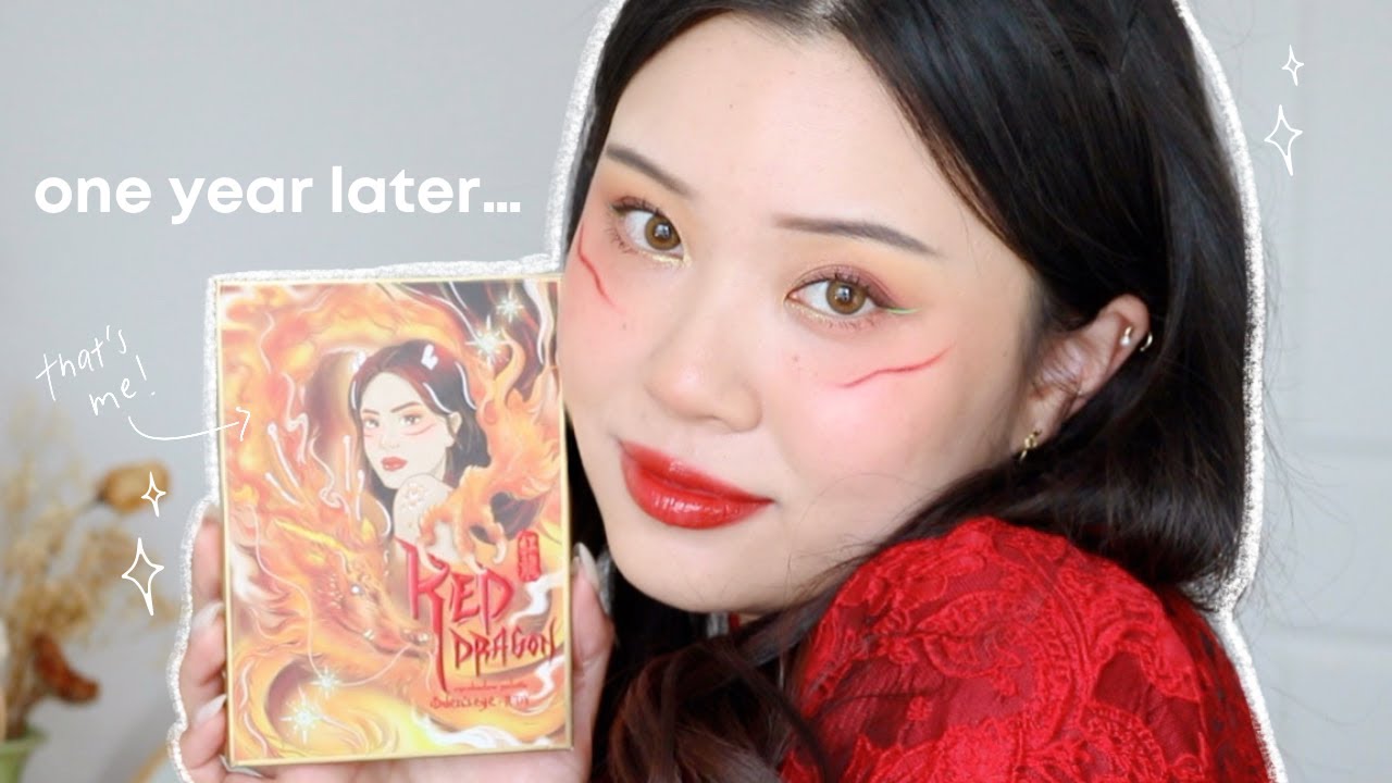 GRWM: using my collab palette RED DRAGON again one year later!