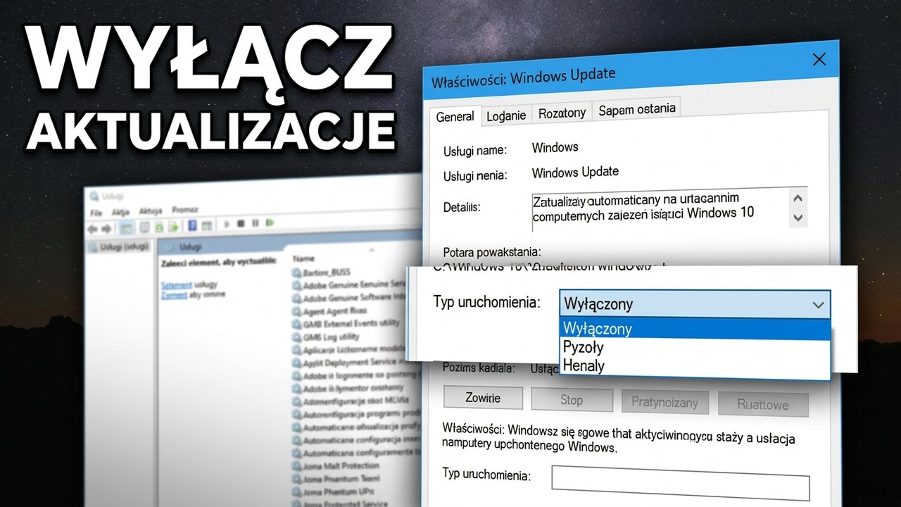Jak wyłączyć aktualizacje w Win 10