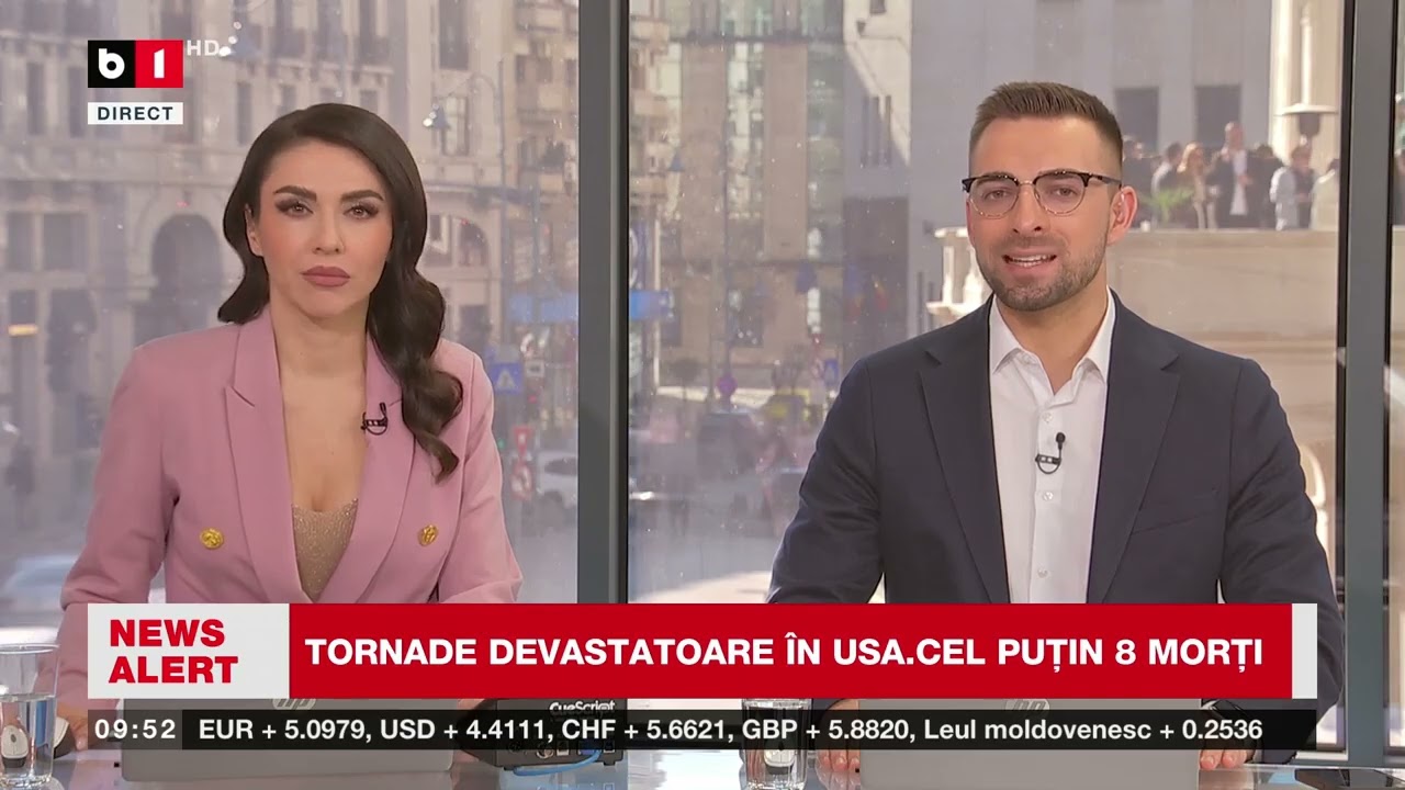 TORNADE DEVASTATOARE USA. CEL PUȚIN 8 PERSOANE AU DECEDAT_Știri B1TV_10 mar. 2026