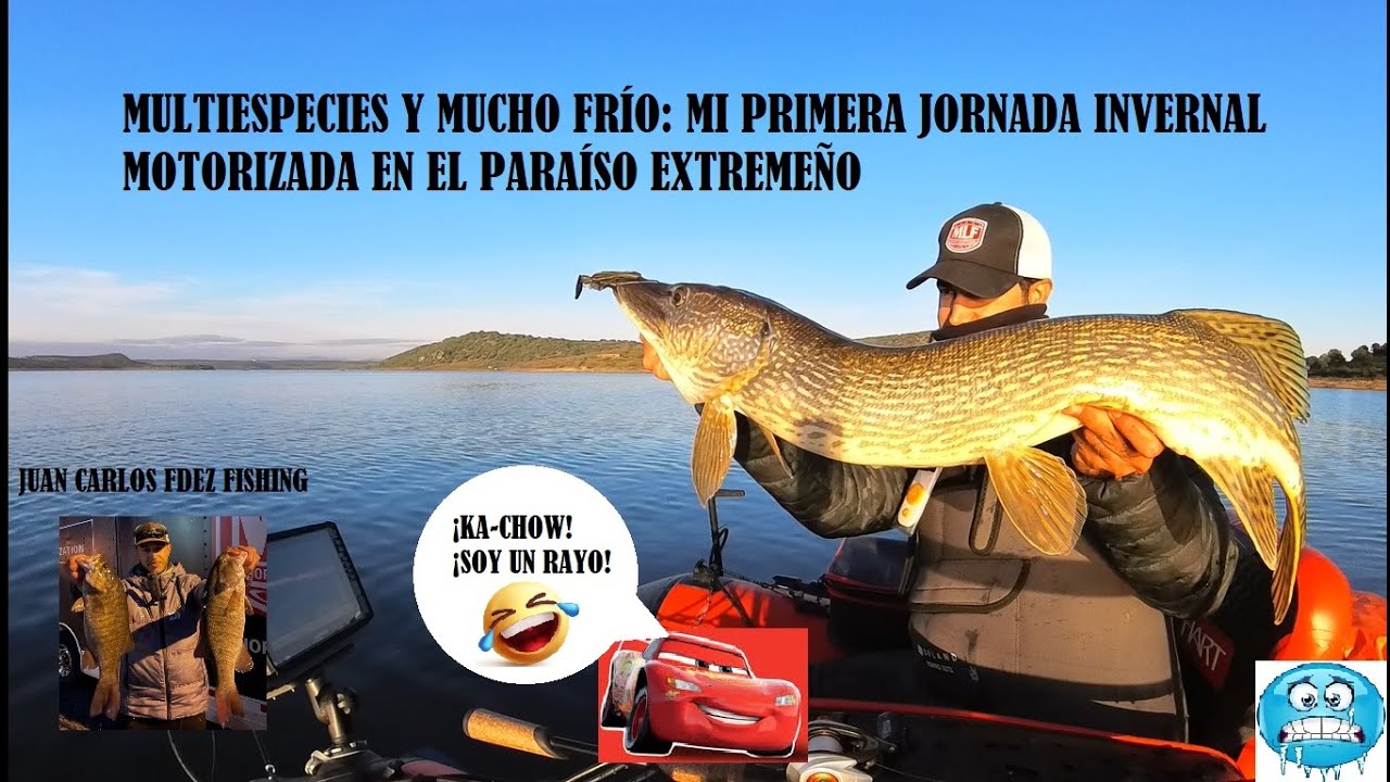 Multiespecies y mucho frío: Mi primera jornada de Pesca Invernal Motorizada en el Paraíso Extremeño!
