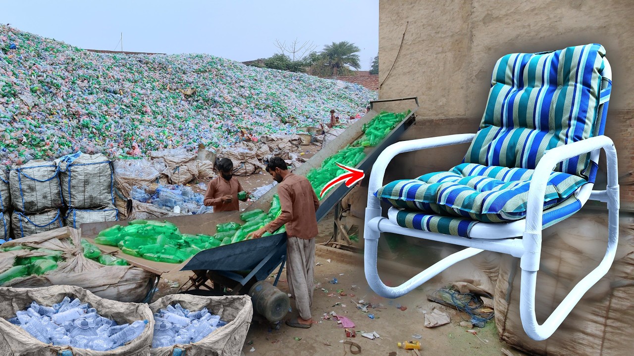 Turning Trash into Treasure Recycled Bottles Become Garden Chairs!
