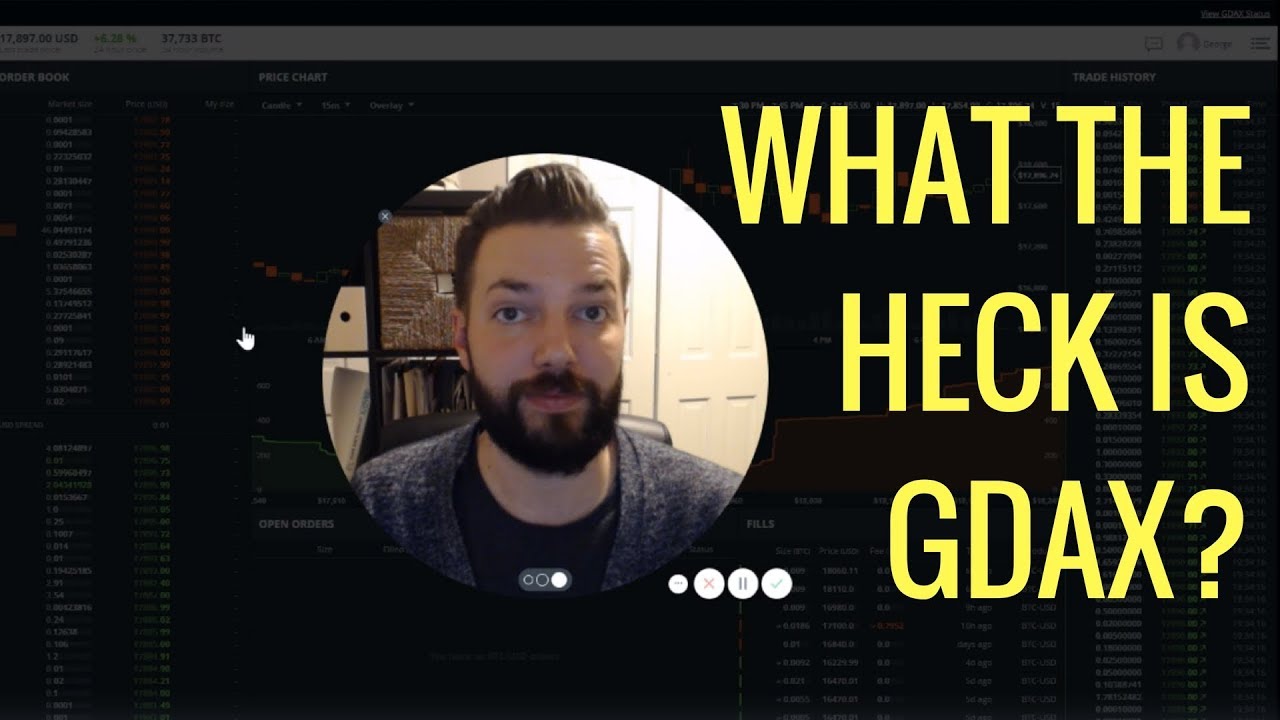 What is GDAX? A Noob guide.