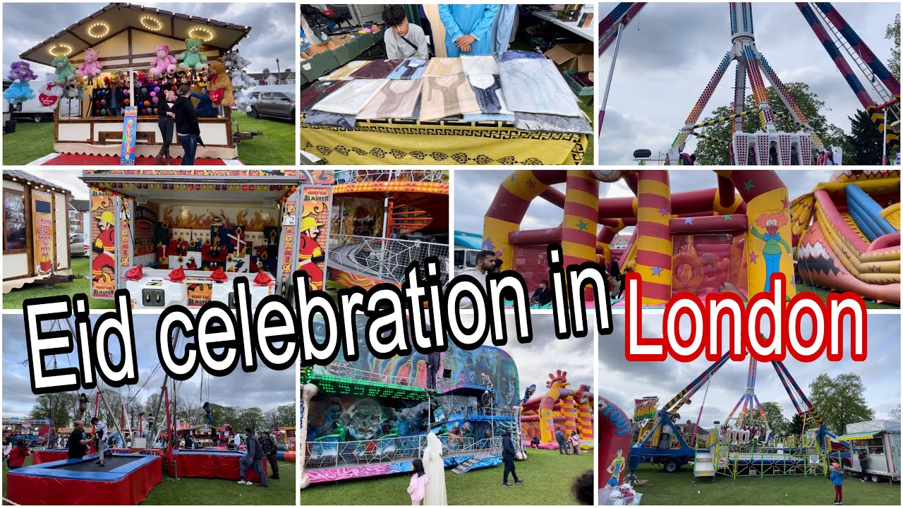 Eid Celebration in London - Fun for Muslims - part 2 | Eid in Goodmayes Park East London