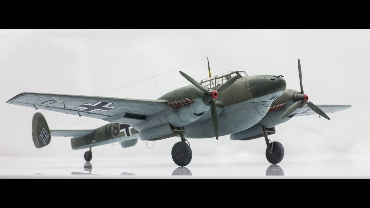 Bf 110D Eduard 1/72 Step by Step Scale Model Build