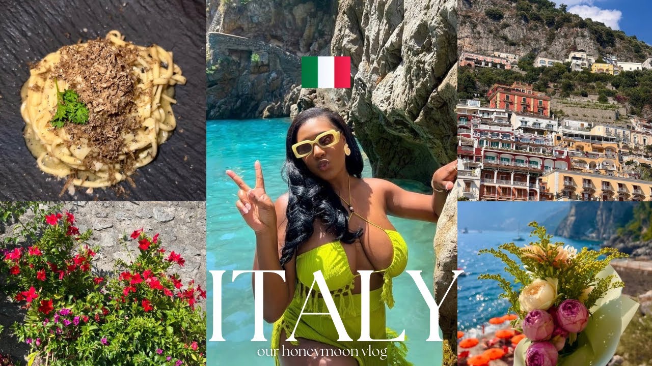 our italy honeymoon vlog ♡ amalfi coast explore • positano boat ride • cooking class • beach hopping