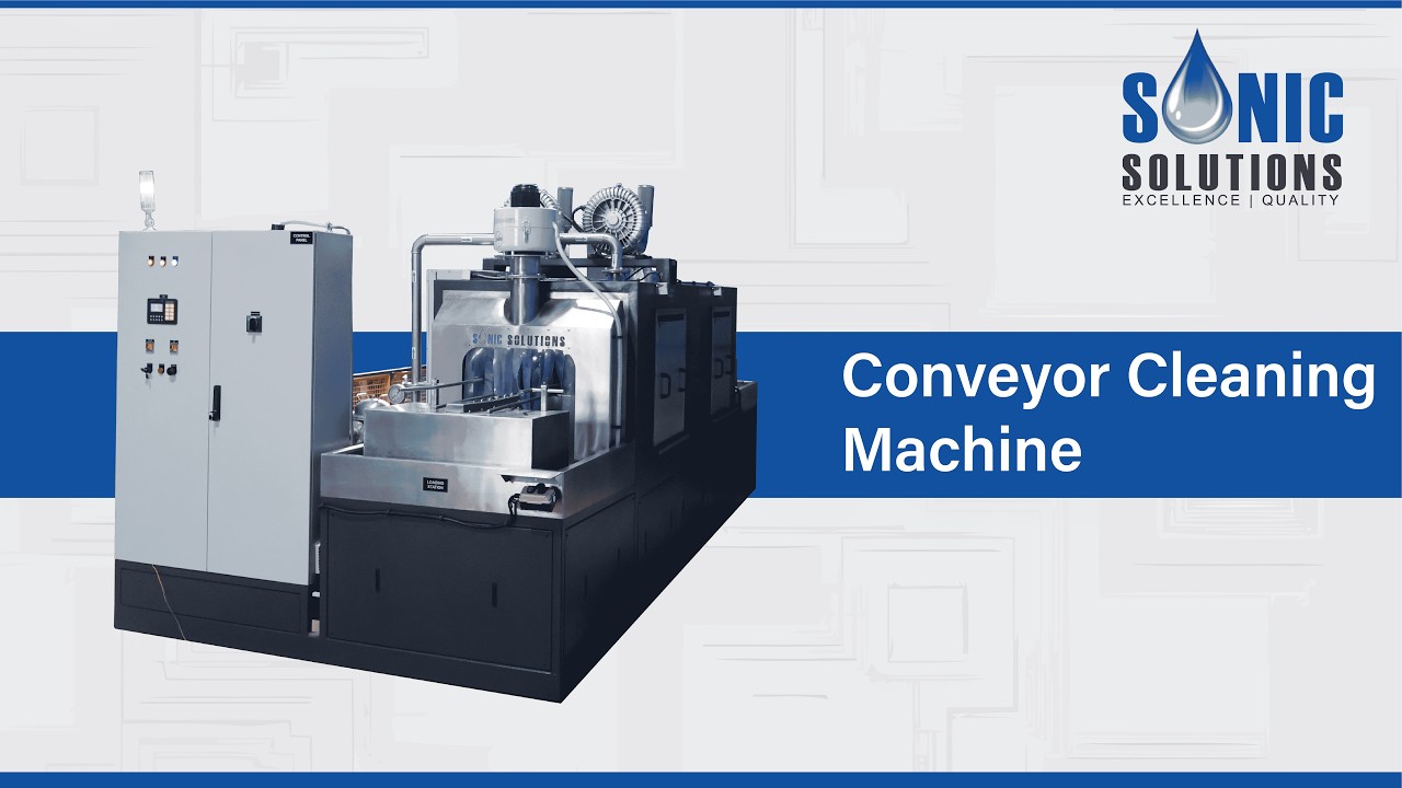 CONVEYORIZED BIN CLEANING MACHINE I SONIC SOLUTIONS