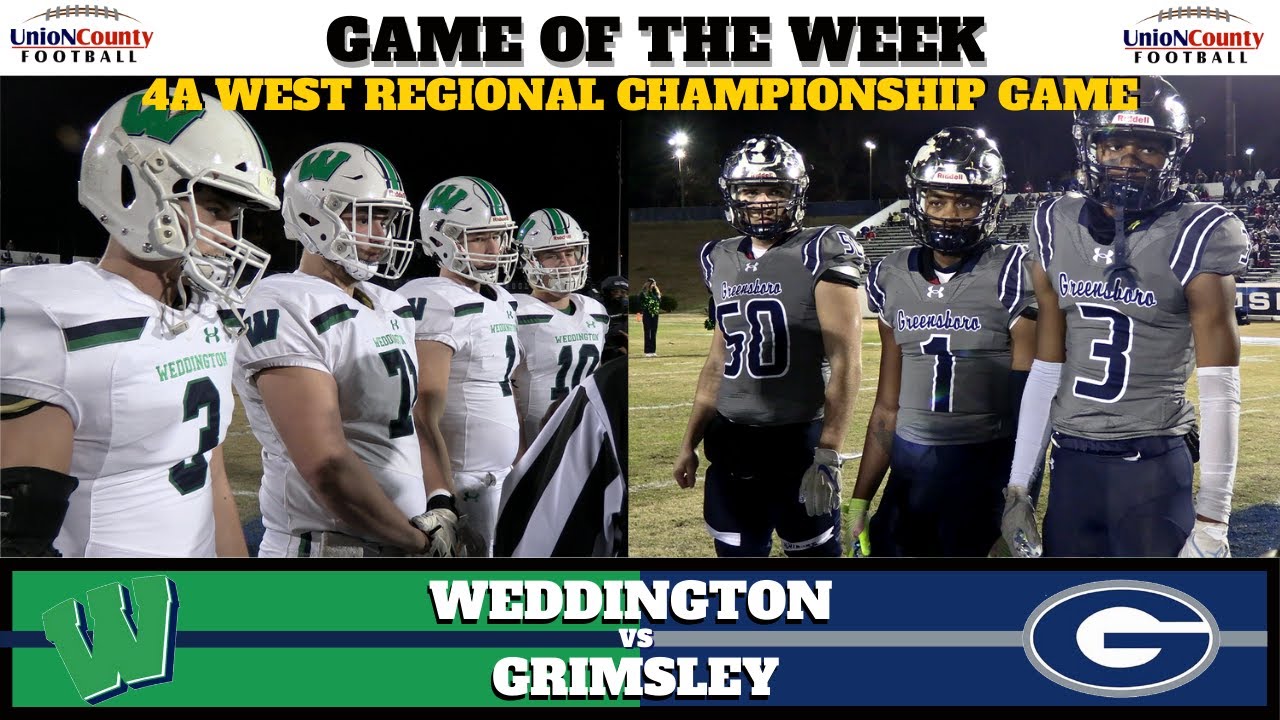 Weddington vs Grimsley; Weddington Loses Heartbreaker in West Regional Finals, 28-27