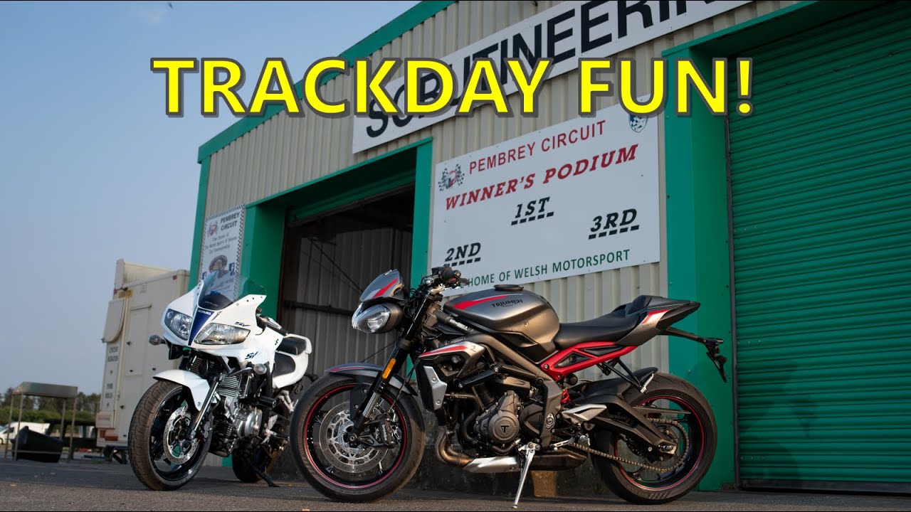 Trackday Fun! Street Triple 765 and SV650S on track!