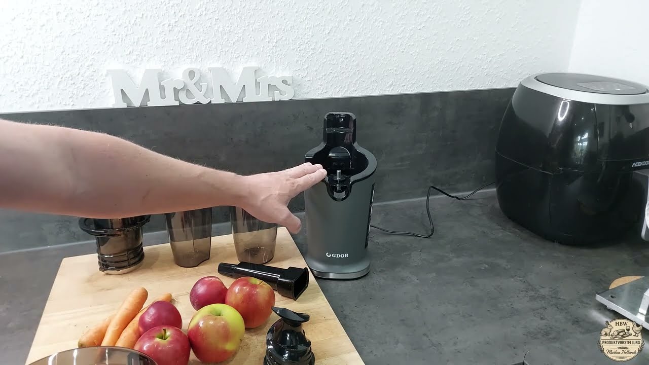 Slow Juicer im Test – leise, effektiv, sauber? Der GDOR Entsafter im Praxischeck!