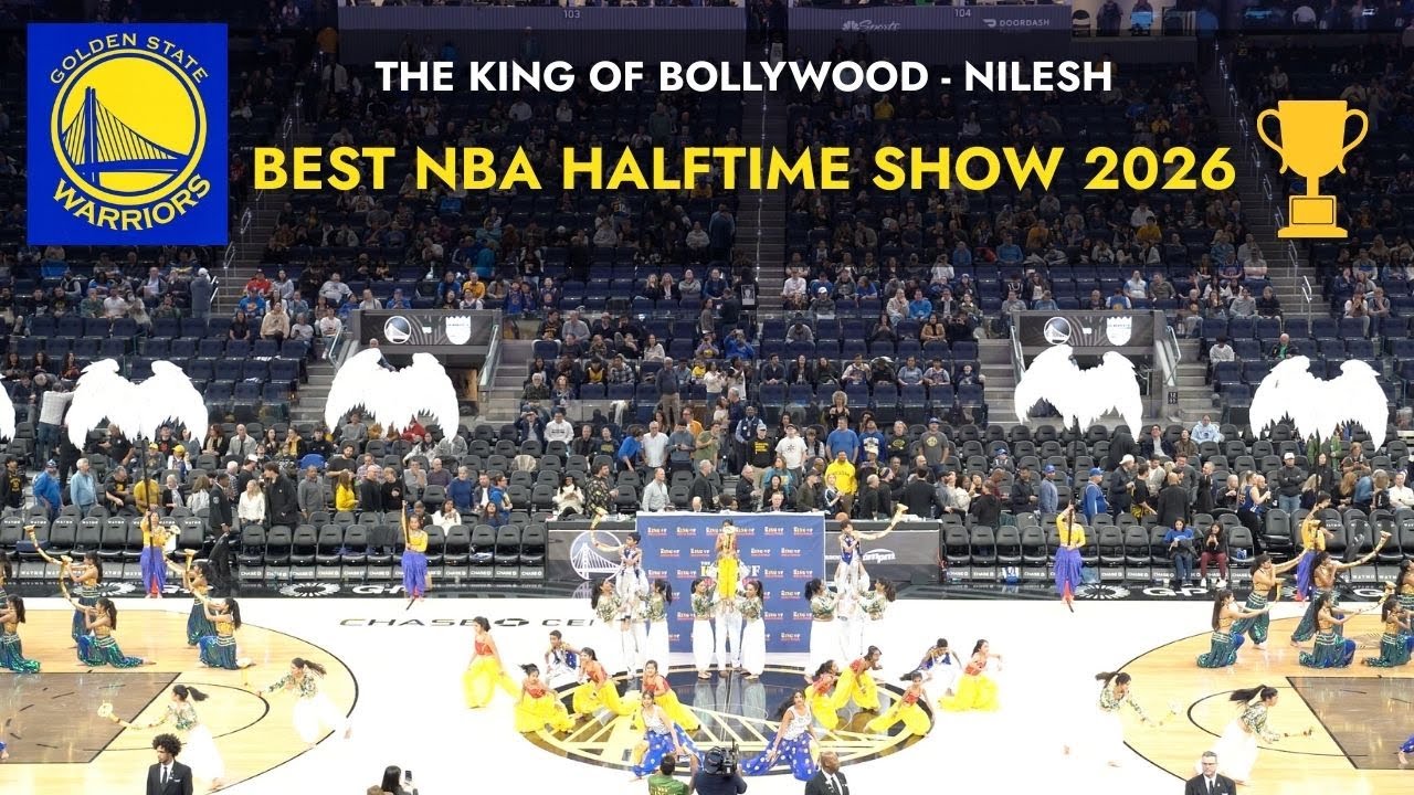 NBA Warriors Halftime Show | Bollywood Dance | The King Of Bollywood by Nilesh | Bay Area